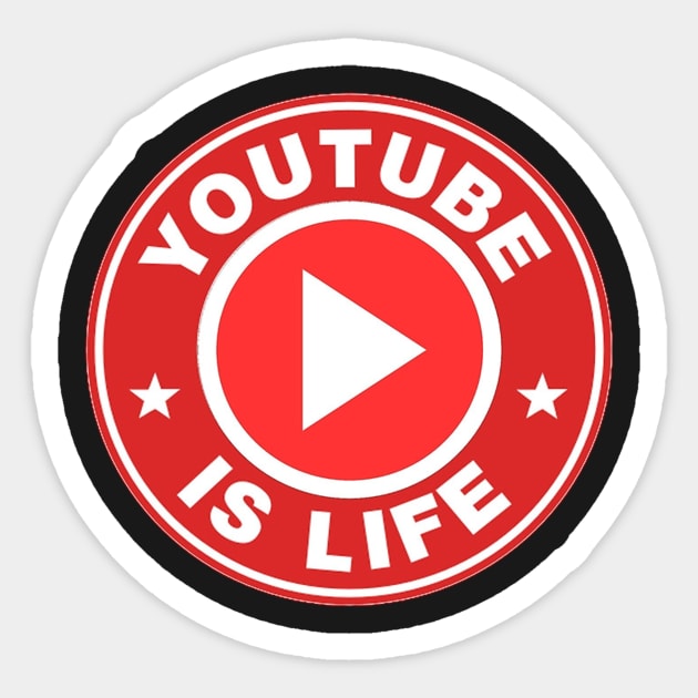 Youtube Is Life Sticker by BethTheKilljoy